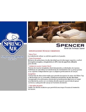 Colchón regular Spring Air spencer