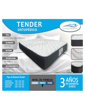 Colchón regular Suxess Bedding tender