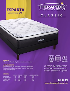 Colchón regular Therapedic esparta