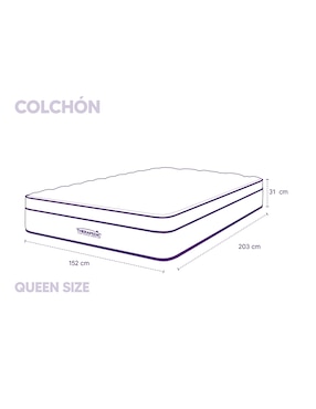 Colchón regular Therapedic fiji