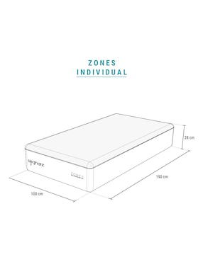 Colchón en caja Sognare zones