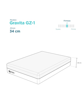 Colchón en caja Sognare Gravita G1-Z