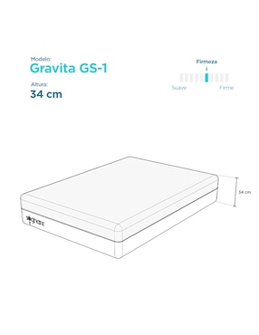 Colchón en caja Sognare Gravita G1-S