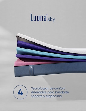 Colchón en caja Luuna sky