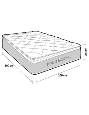 Colchón regular Suxess Bedding Infinity Flex confort medio