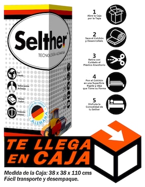 Colchón en caja Selther Bed in a Box confort medio