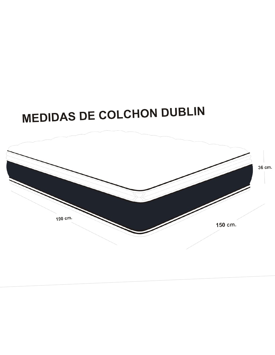Colchón Dublin confort medio 6