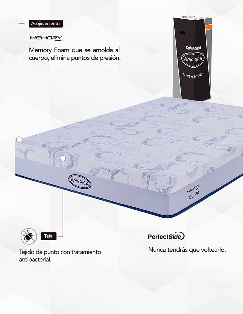 Colchón en caja ocean 8