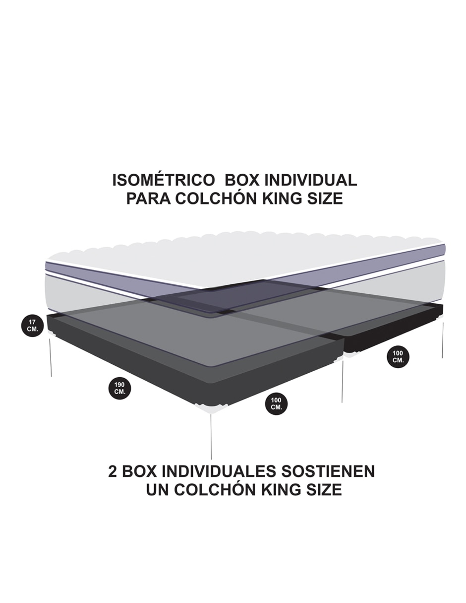 Juego de colchón y box Andes 3