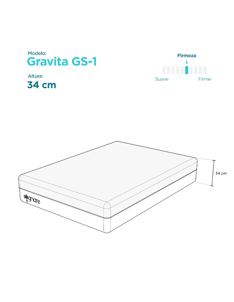 Colchón en caja Gravita G1-S 7